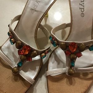 Hype jeweled sandals